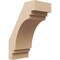 Ekena Millwork 5-inch W x 8-inch D x 12-inch H Pescadero Rough Cedar Woodgrain TimberThane Knee Brace, Primed BRCUR05X08X12PECRCPR - alternate 1